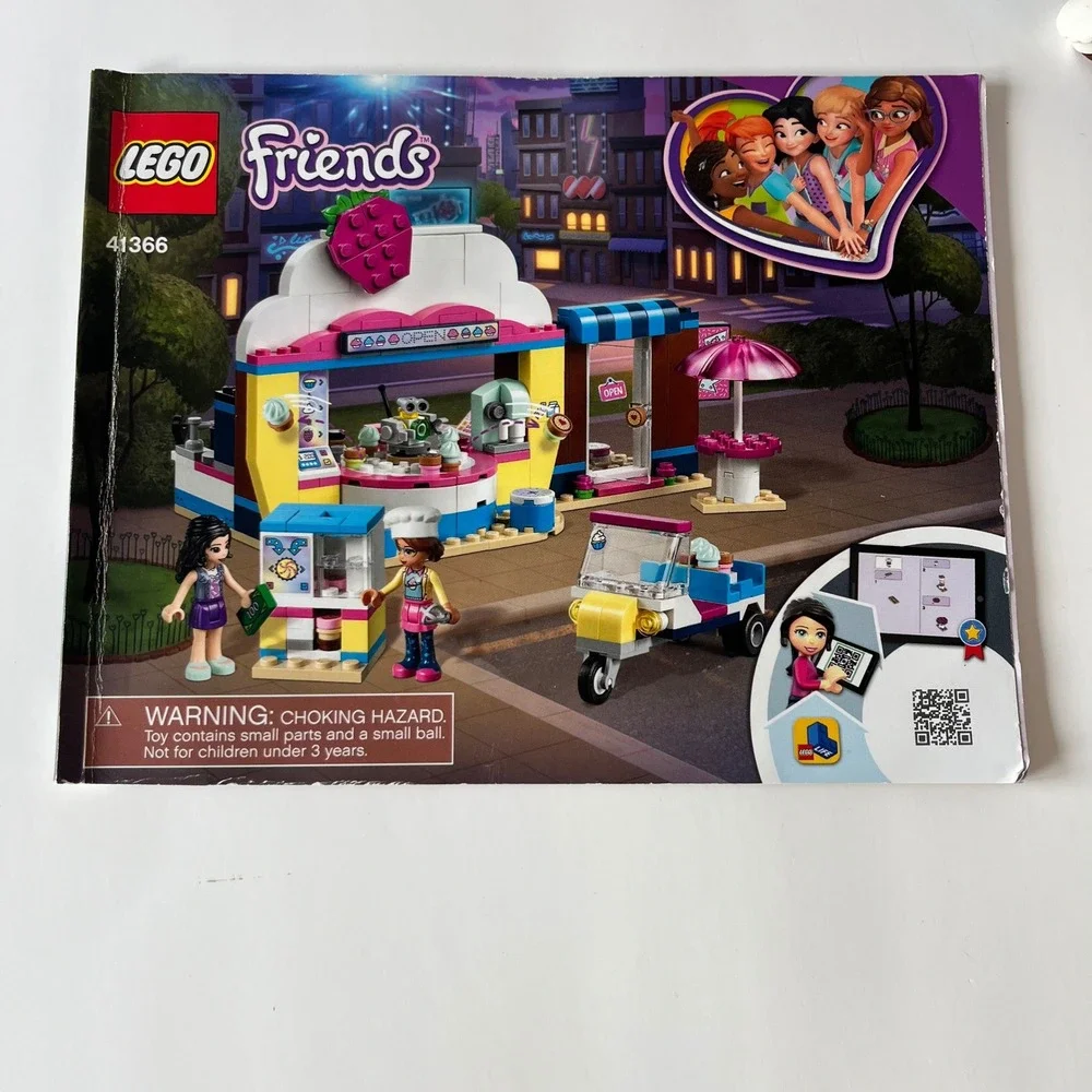 LEGO Friends Olivias Cupcake Cafe 41366 Building Set‎ with Manual No Minifigures
